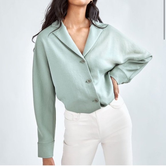 NWT Wilfred new flowy button-up - Picture 2 of 5